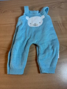American Girl Bitty Baby Blue Bunny Overalls - Picture 1 of 4