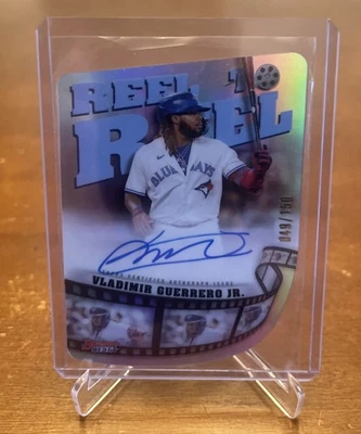 2023 Bowman Best Vladimir Guerrero Reel To Reel Autograph Insert /150 Die Cut - Image 1 of 2