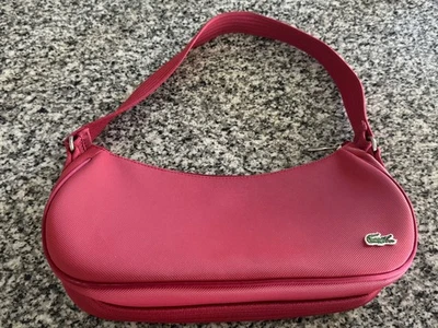 Vintage Red Women’s Lacoste Baguette Shoulder Bag Handbag Purse Athletic Y2K - Image 1 of 4