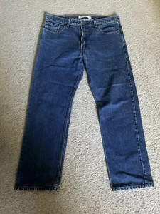 Pantalones de mezclilla para hombre Levi’s 505 corte regular azul 38x32 pierna recta - Imagen 1 de 5