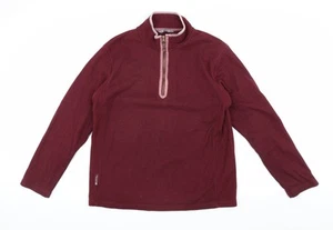 Mountain Warehouse Men's Red 1/4 Zip Fleece Sweatshirt L - Picture 1 of 12