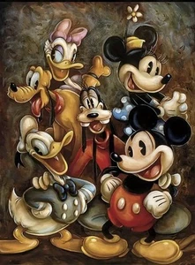 5D DIY Disney Mickey Mouse & Friends Diamond Art Kit 30 x 40 -Brand New - Picture 1 of 3