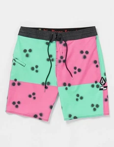 VOLCOM x Schroff Stoney Board Shorts Swim Trunks Pink Aqua Men’s Sz 36 *NEW* $70 - Picture 1 of 10
