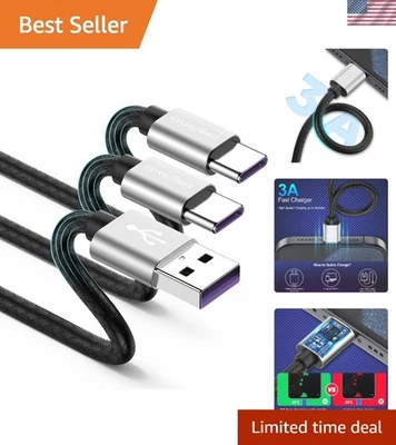 2 Pack 10ft USB C to USB A Cables with Fast Charging and Data Transfer - Image 1 of 4