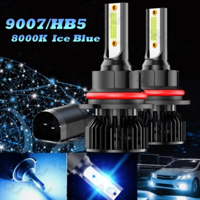 For Volvo 240 1990-1993 LED Headlight 9004/9007 8000K Blue Bulbs High/Low Beam Foto 1 de 4