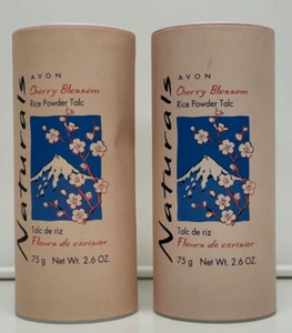 2 New Old Stock Avon Naturals Cherry Blossom Rice Powder Talc 2.6 oz - Picture 1 of 1