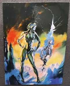 1994 Julie Bell Cardz Fantasy Art Trading Card # 5 Looking - Picture 1 of 2
