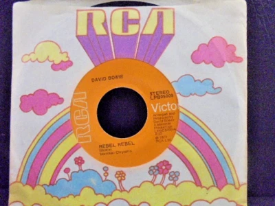 DAVID BOWIE " REBEL REBEL  " USA RCA  EX+ COND.N Or.SL. - Image 1 of 2