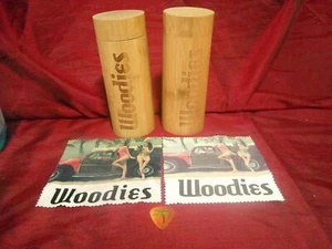Woodies Sonnenbrillenetuis & Reinigungstücher aus Holz Bambus W02 G - Bild 1 von 2