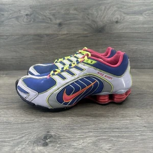Nike Women's Shox Navina Shoes Size 9.5 Purple Pink Neon Rainbow 356918-565 RARE - Picture 1 of 13