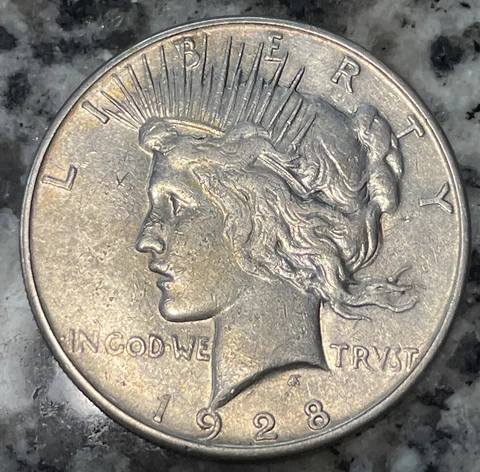 1928-S Peace Dollar 90% Silver Dollar Better Date Coin Cover