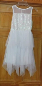 Girl's R.M.L.A Sleeveless Party Dress White Holiday Party Dress Up Size 14 - Picture 1 of 2