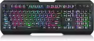 Redragon K506 Centaur 7-Color Rainbow Backlit Full-Size Gaming Keyboard - Picture 1 of 2