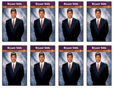 (8) Lote de tarjetas 1992 pegatinas Panini #4 Bryant Stith RC Denver Nuggets Foto 1 de 2