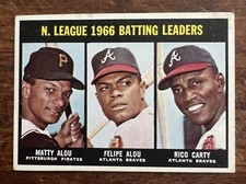 1967 Topps - #240 Rico Carty, Matty Alou, Felipe Alou