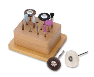 EuroTool PMC Art Clay Fimo Sculpy Ceramic Wax 12 Tool Kit Wooden Stand Dremel - Picture 1 of 1