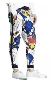 Polo Ralph Lauren Oceans Challenge 12M Yacht Nautical Collage Joggers Pant Men M - Picture 1 of 4