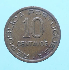 MOZAMBICO 10 CENTAVOS 1942 MONETE DA COLLEZIONE BRONZO COIN CURRENCY BRONZE - Bild 1 von 2