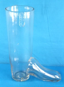 Clear Glass Beer Drinking Boot c.1850 - Picture 1 of 9