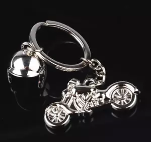 Motorcycle Keychain Metal Pendants Car Key Ring Holders Accessory - Foto 1 di 5