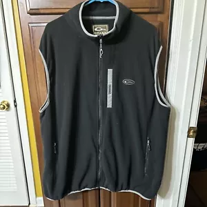 DRAKE WATERFOWL FLEECE VEST Black Size 2X - Picture 1 of 4