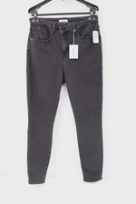 NWT Good american jeans womens 14 good waist crossover skinny black cotton blend