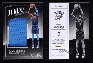 2018-19 Panini Noir Jumbo Memorabilia /49 Paul George #JM-PGR