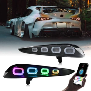 Pair RGB LED Tail Lights For Toyota GR Supra MK5 2020-2024 Rear Lamps Assembly - Picture 1 of 22