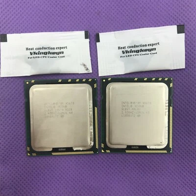  Matching pair Intel Xeon X5670 2.93 GHz Six-Core CPU Processor SLBV7 LGA 1366 - Image 1 of 4