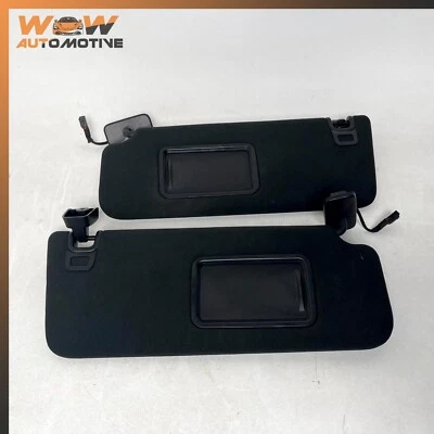 14-17 RANGE ROVER SPORT L494 FRONT LEFT & RIGHT SUNVISOR BLACK PAIR SET OEM Foto 1 de 4