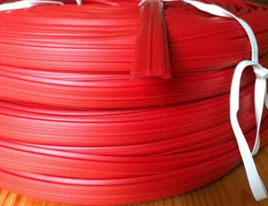 Llenadora de listones 20 metros rojo 15,4 mm perfil de cubierta riel de cedro  - Imagen 1 de 3
