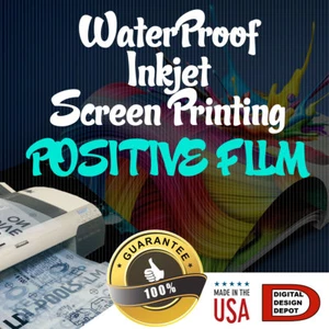 WATERPROOF Inkjet Transparency Film for Screen Printing - Picture 1 of 1