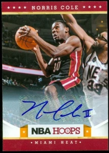 Autógrafos de aros 2012-13 #247 Norris Cole calefacción automática - casi nuevo-como nuevo - Imagen 1 de 1