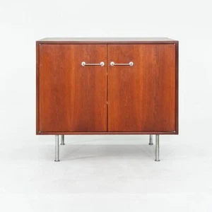 1960s Jens Risom Designs 2-Door Cabinet / Credenza American Black Walnut Small - Picture 1 of 12