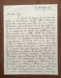 Lettera autografa di Roberto Papini - Picture 1 of 2