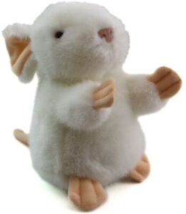 MOUSE Soft Toy - BROWN or WHITE Mouse - 13cm