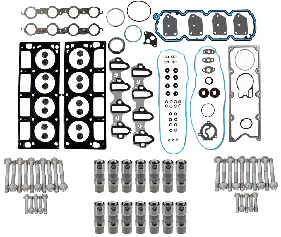 Top End Kit w/ Head Bolts & Lifters for 2004-2007 Chevrolet GMC 4.8L 5.3L Trucks - Image 1 of 1