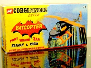 Corgi Juniors Product Batman repro empty box batcopter - Bild 1 von 1