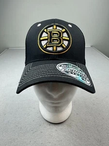NHL Boston Bruins LOGO Stretch Fit M/L Cap Hat Zephyr NEW NWT Mesh RARE!! - Picture 1 of 7