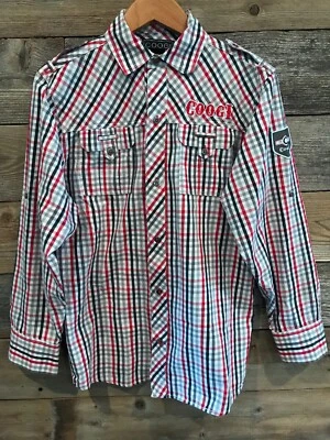 ОЧЕНЬ ХОРОШИЙ женщин подлинный COOGI рубашка на пуговицах размер большой L - Бесплатная доставка - Изображение 1 из 4