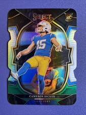 2022 Panini Select Cameron Dicker #16 Rookie Prizm Die Cut Black/Green Concourse