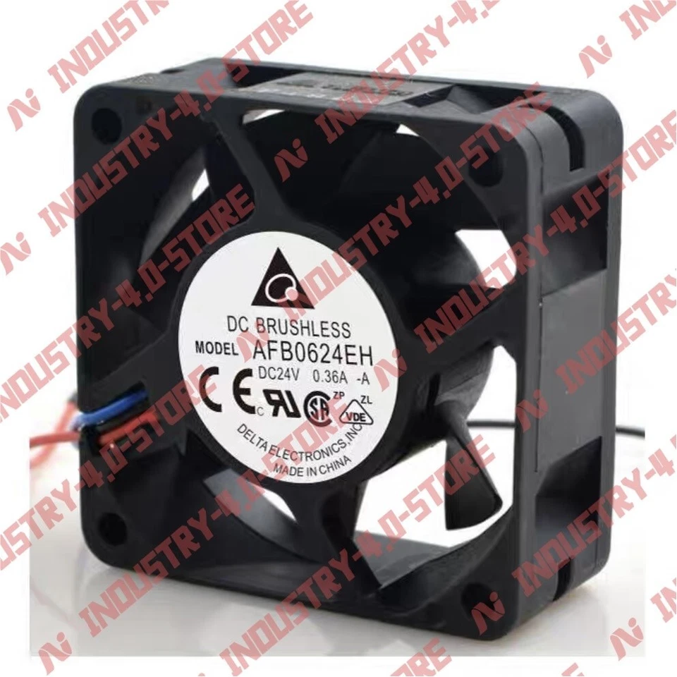 1PCS New Delta AFB0624EH-A 24V 0.36A Double Ball Cooling Fan - Image 1 of 4