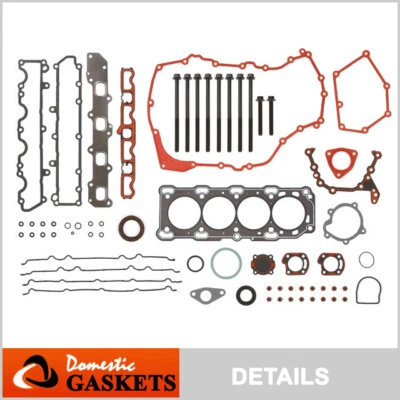 适用于 99-02 雪佛兰骑士 Malibu Pontiac 2.4L DOHC 头垫圈套装螺栓 — 第 1/4 张图片