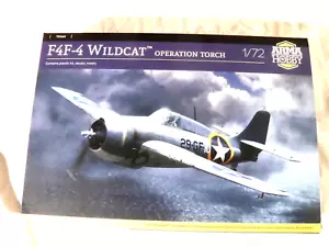 1/72 Arma Hobby WWII US Navy Grumman F4F 4 Wildcat Operation Torch # 70065 - Picture 1 of 4
