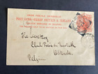 Histoire postale GB QV Londres SE cercle carré sur 1897 carte PS à Ostende, Belgique