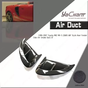 CARBON ABF Rear Fender Side Air Intake Duct Kit For 99-07 Toyota MR2 MR-S ZZW30 - Picture 1 of 19