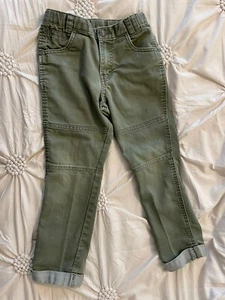 Osh Kosh Pants 6 Boys Green Straight Slim Chino Genuine Kids Cuffed - Picture 1 of 4