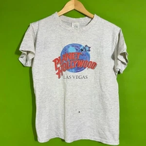 Medium Grey 90s Planet Hollywood Las Vegas T-shirt - Picture 1 of 6