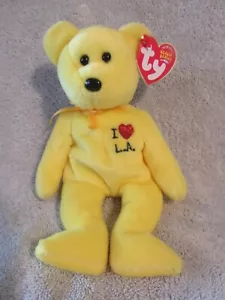 Ty Beanie Baby I Love LA DOB April 4, 2004 MWMT Free Shipping - Picture 1 of 1