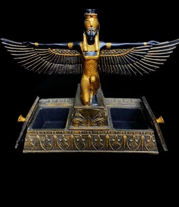 Único en su tipo soporte de incienso ISIS Diosa del amor y la magia usando el disco solar - Imagen 1 de 10